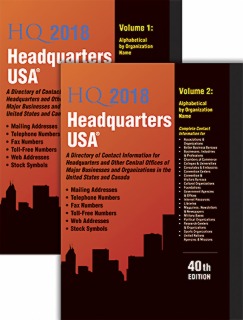 Headquarters USA 2018, 40th Ed. cache 470 320 0 50 92 16777215 HQ Volume 12 Cover Headquarters USA 2018, 40th Ed.